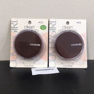 Covergirl Clean Normal Skin Pressed Powder, #105 Ivory, WITH TALC- x2